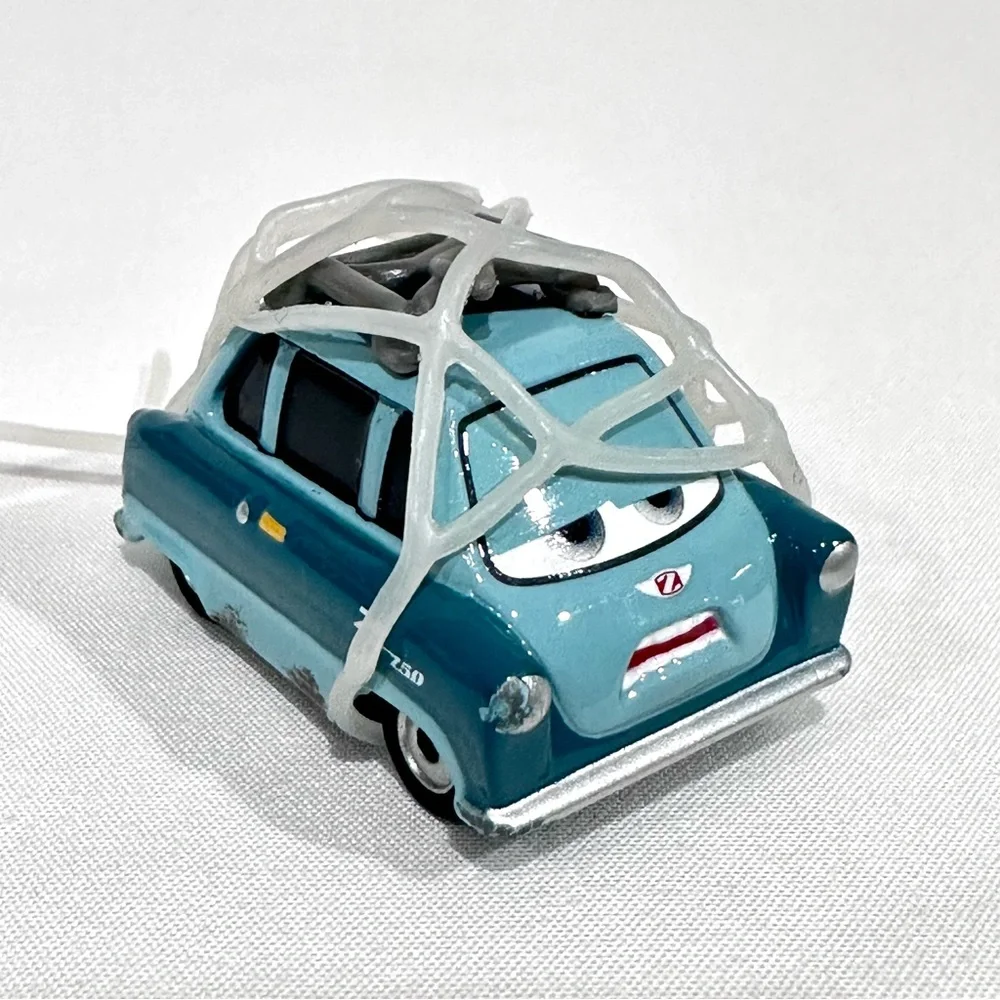 Disney Pixar Cars 2 RARE Captured Professor Z with Netting Die-cast Mattel
